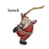 Retro Metal Xmas Tree Embellishment Welcome Door Hanging Pendants Santa Claus Cartoon Angel Doll Drop Ornaments Christmas Decor