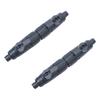 ST TS Double Tap Water Supply/Drain, Set of 2, External Filter Hose Connection, Universal Threaded Connector Joint (12mm, 2pcs)