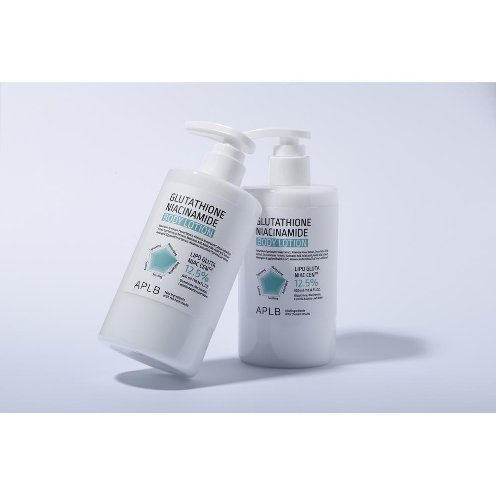 APLB Lozione Corpo Glutatione Niacinamide 300ml - Idratante Illuminante, Coreana