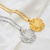 Armenia Eagle Pendant Necklaces for Women Men Gold Color Silver Color,Armenian coat of Arms Jewelry #252306