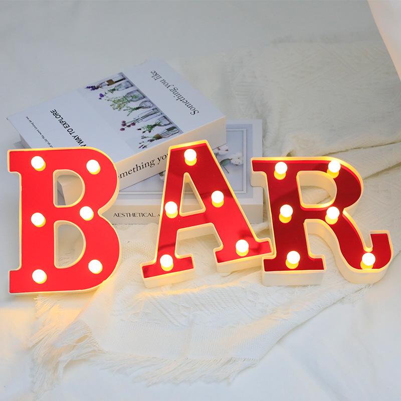 Red LED Letter Light for Parties and Proposals