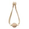 2PCS Magnetic Curtain Ties,with Strong Suction, Woven Rope And Wooden Beads Tiebacks, for Nordic Japanese Style Home Decor