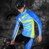 Mens Long Sleeve Cycling Jersey Shorts Set Quick Dry Breathable Mountain Road Bike Apparel