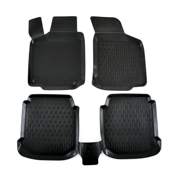 Tapis De Sol 3D - SCOUTT - Volkswagen PASSAT B7 - Caoutchouc Premium - Noir - Sur Mesure