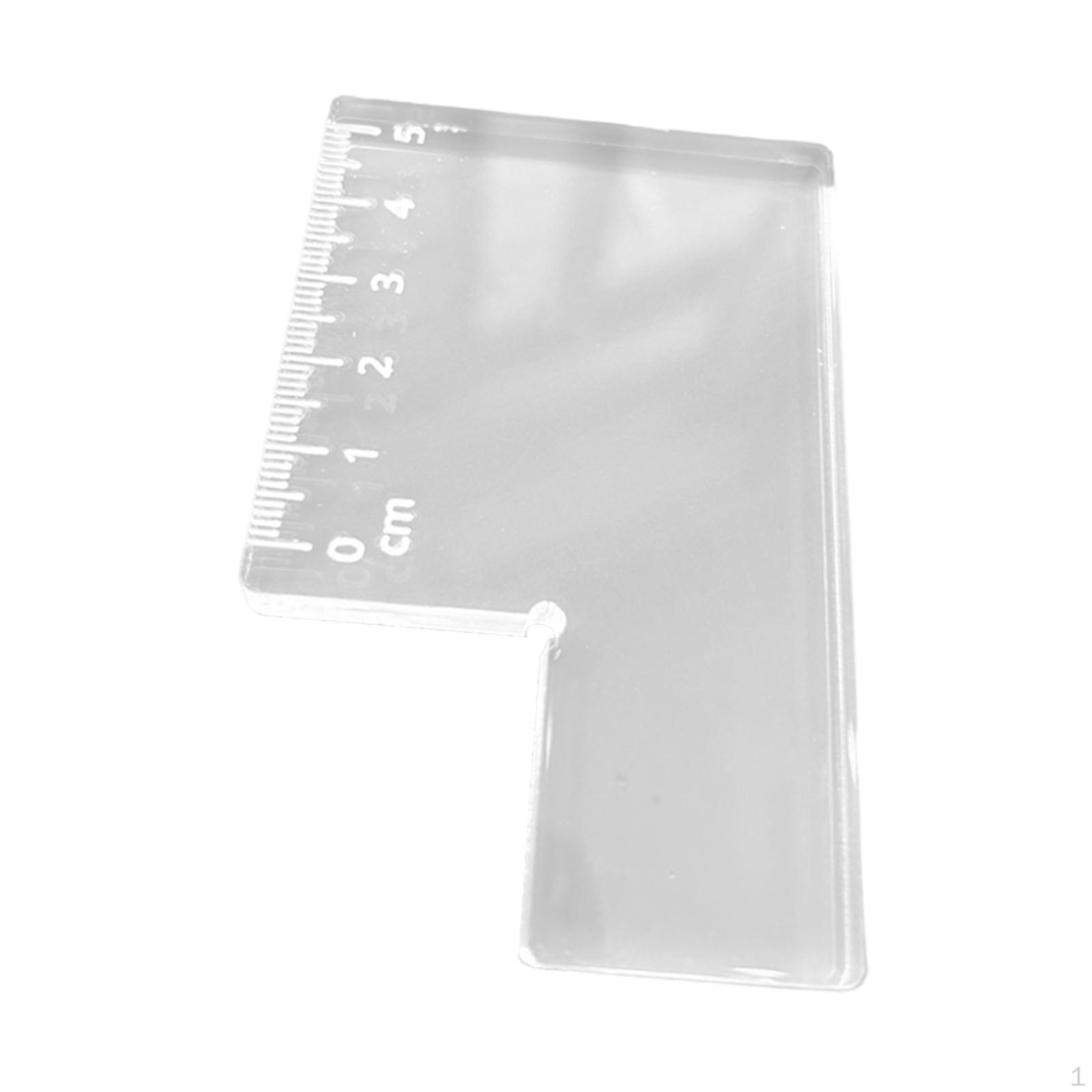 

Линейка для позиционирования штампа, инструмент для позиционирования, акриловые подушечки, прозрачные прочные штампы для позиционирования, для создания 6x9cm_5cm Calibration