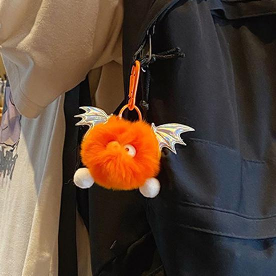 Keychain Pendant Cartoon Doll Charm with Wings Plush Key Chain Versatile Decoration Keys Backpack