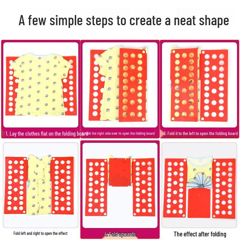 Lazy Person’s Creative Folding Board: Easy Clothes Organizer and Shirt Folding Rack