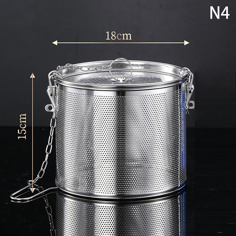 Stew Marinade Basket With Hook Loose Tea Strainer Seasoning Baskets Vegetable Useful Filter Stainless Steel Household Spice Can