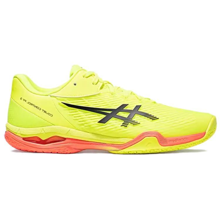 Asics Court Control FF 3 Paris Fashion Professional Low Top Badmintonsko Herre sneaker Gul Grønn 1071A109-750