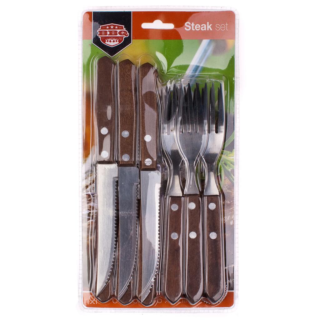 CUTLERY SET STEAK PIZZA CUTLERY 12 pcs HAPPY GREEN