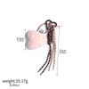 Fashion Lamb Wool love Plush Keychain Cute Heart Shaped Pendant Braided Rope Chain Elegant Girl Backpack Key Jewelry Accessoriy