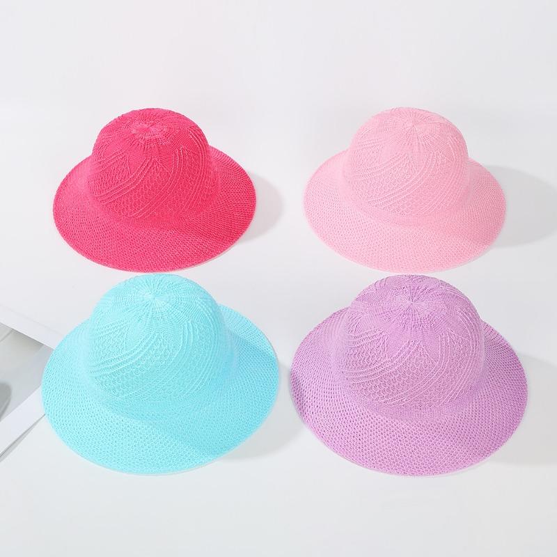 Scenic spot stall supply, summer baby hats, sun protection children's straw hats, children's sun hats, summer cool hats, children's hats