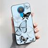 For Nokia 1.4 TA-1322 Nokia 3.4 TA-1288 TA-1285 TA-1283 Case Fashion Flower Painted Phone Casing Black Soft Silicone Back Cover