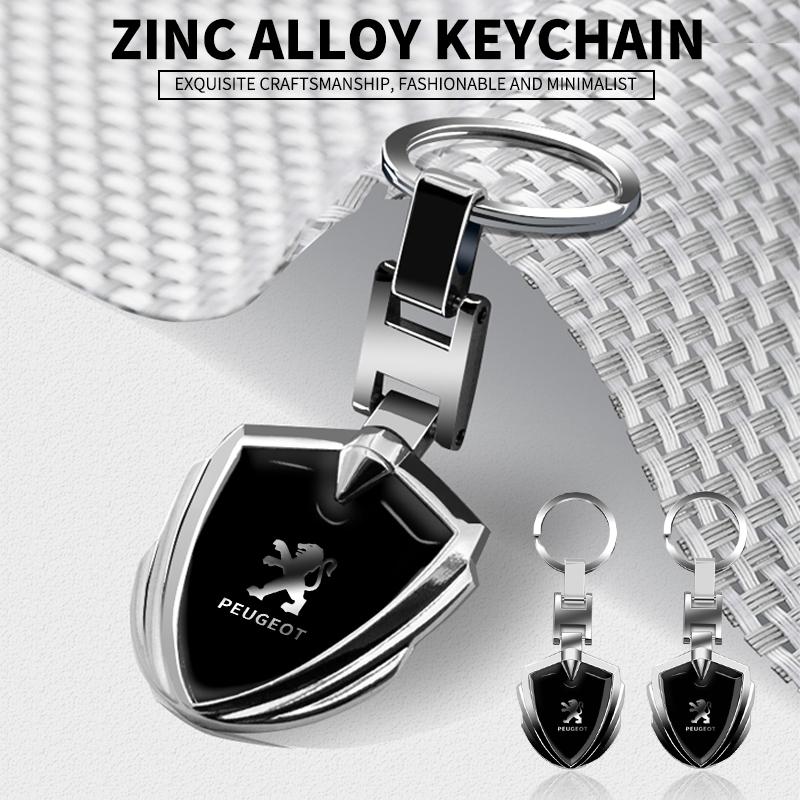 Nowy Metalowy 3D Brelok do Kluczy Samochodowych Pierścień Breloka Uchwyt na Klucze Do Peugeot 206 207 208 306 307 308 508 106 107 108 2008 3008 5008