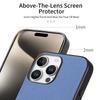 Für iPhone 15 Pro Hülle Stofftextur Leder+PC+TPU Anti-Sturz Handyhülle