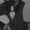 Baroque Hollow Geometric Dangle Earrings for Women Gold Color Palace Style Jewelry Bohemian Hanging Earrings Oorbellen