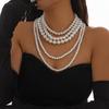 Baroque Multilayer Pearl Necklace - Retro French Choker for Women