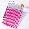 Praktisches Nail-Art-Pinsel-Set, sanft auftragen, bequemer Griff, multifunktional