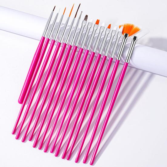 Praktisches Nail-Art-Pinsel-Set, sanft auftragen, bequemer Griff, multifunktional