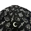European and American Single Men's Summer Short sleeve Shirts American Casual Lightweight Breathable Couple Personality Print Shirt