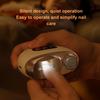 Electric Nail Clipper Rechargeable Safety Nail Trimmer Polisher Portable Fingernail Grinder Cutter with LED Light and Storage