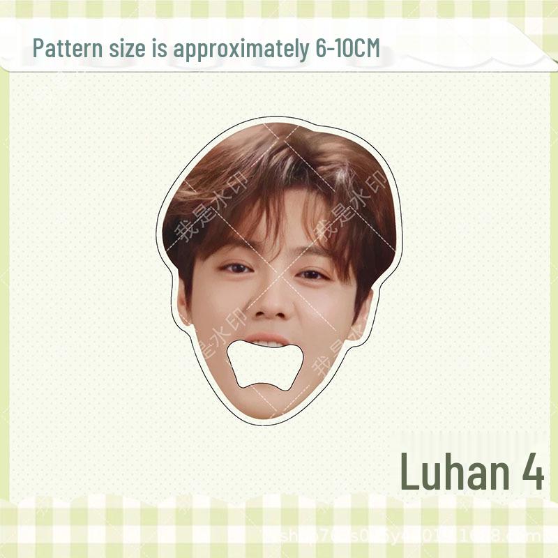 Luhan Acrylic Star Big Head Magnetic Bottle Opener Refrigerator Magnet Gift.