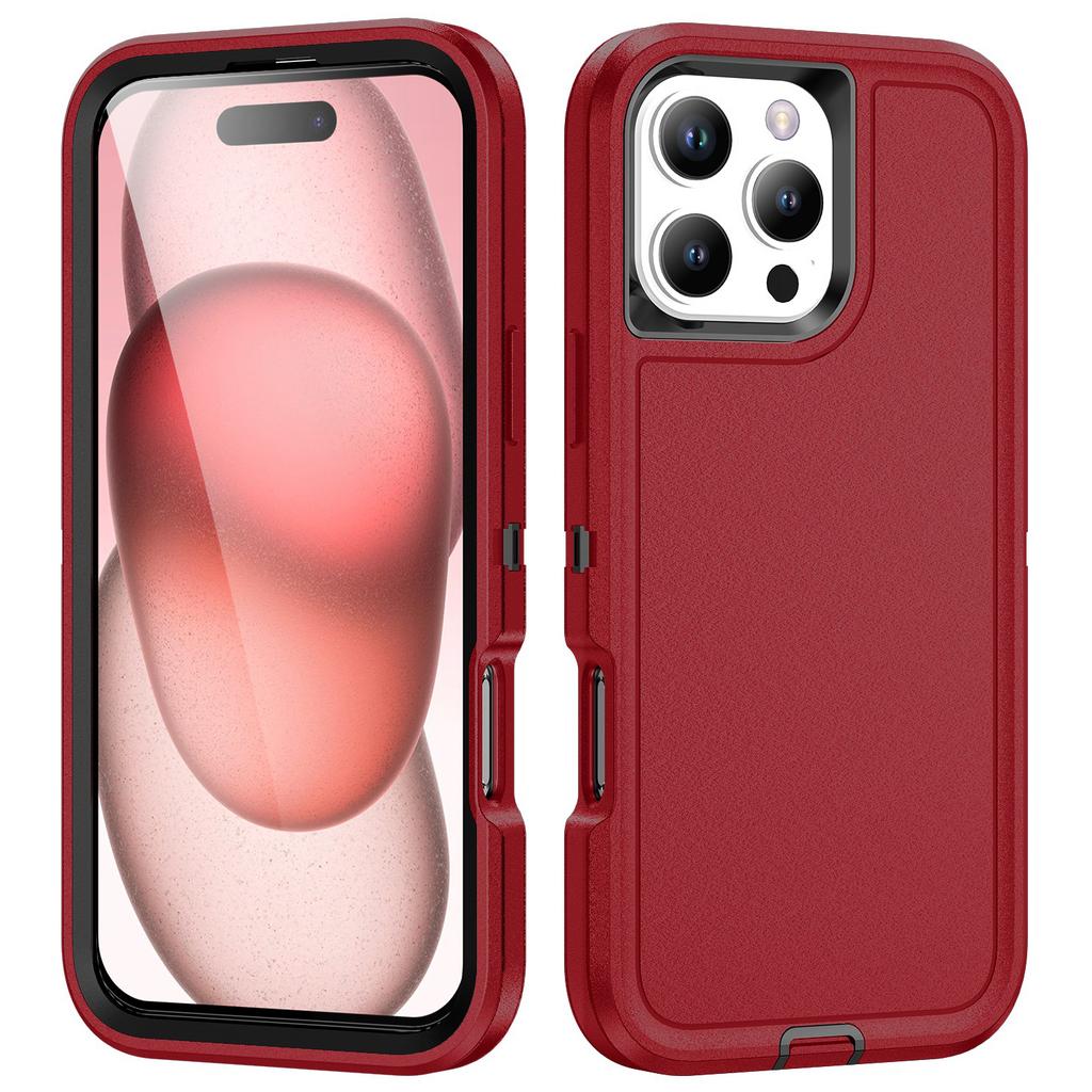 For iPhone 16 Pro Max Case PC+Silicone+EVA Drop Protection Mobile Phone Cover