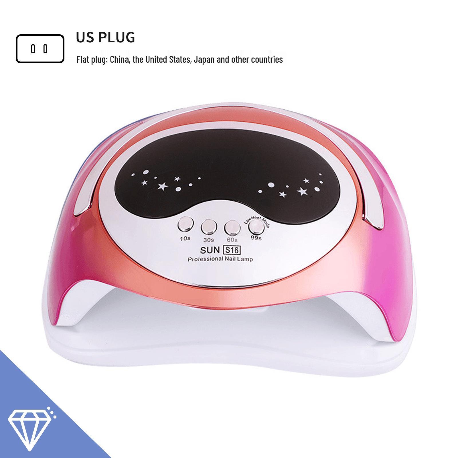 

Portable 36-LED Colorful Nail Dryer with Smart Sensor - 168W Dual Light Source