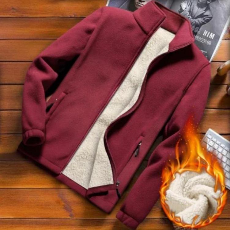 Warm Thicken Fleece Sweatshirt for Men Plus Size 9XL Solid Color Winter Autumn Clothing