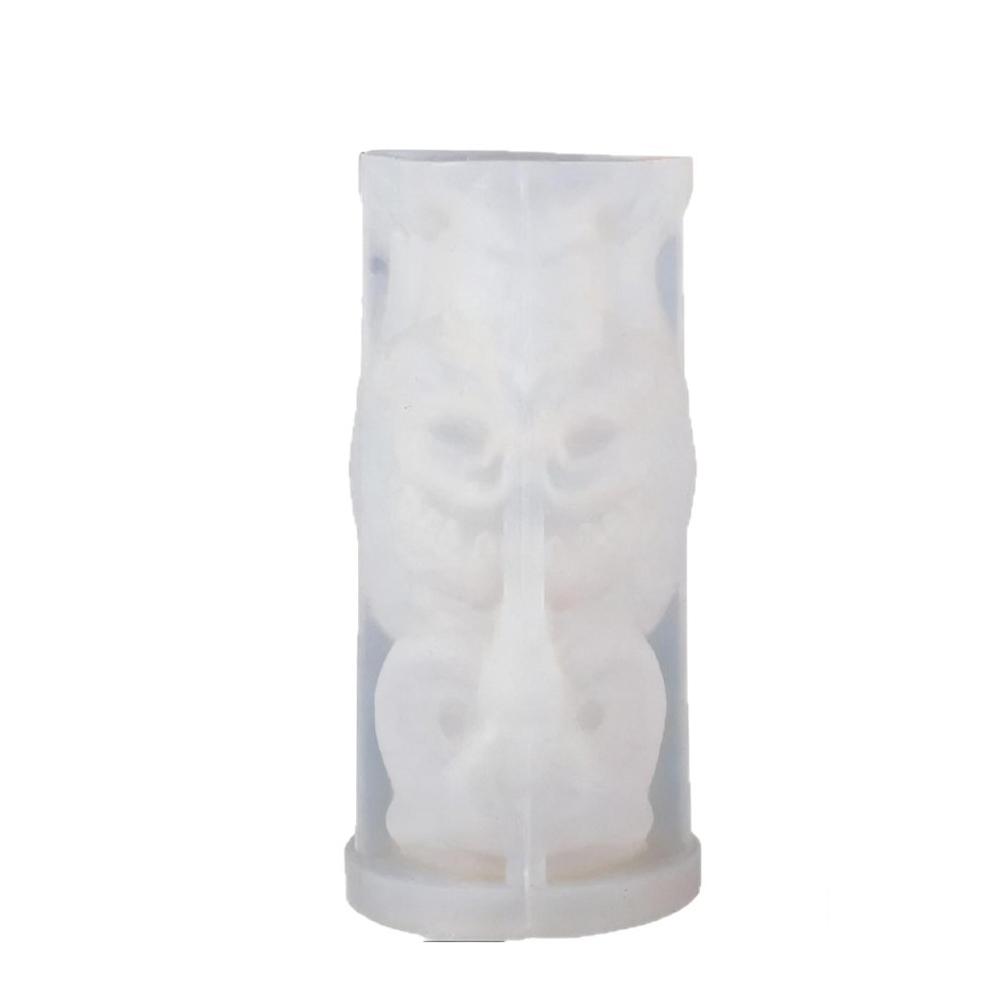 Owl Silicone Mold Diy Skull Candle Mold Creative Candle Mold Approx 11.5 X 6 Cm For Gifts Halloween Parties Diy Crafts