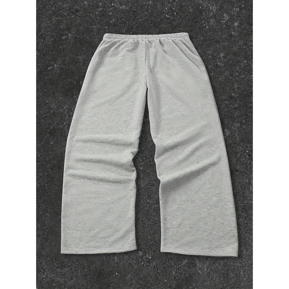 Pantalones Deportivos Casuales Sueltos de Color Sólido con Cordón para Hombre, Adecuados para Actividades al Aire Libre en las Estaciones de Primavera y Otoño