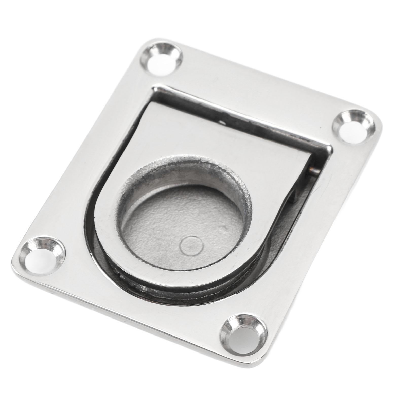 Hatch Pull Handle Stainless Steel 67mm X 56mm Flush Lifting Handle For Boat Deck Home Furniture Recessed Handle