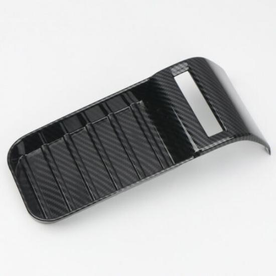 Carbon Fiber Inner Armrest Box Decoration Cover Trim for Toyota Tundra 2014-