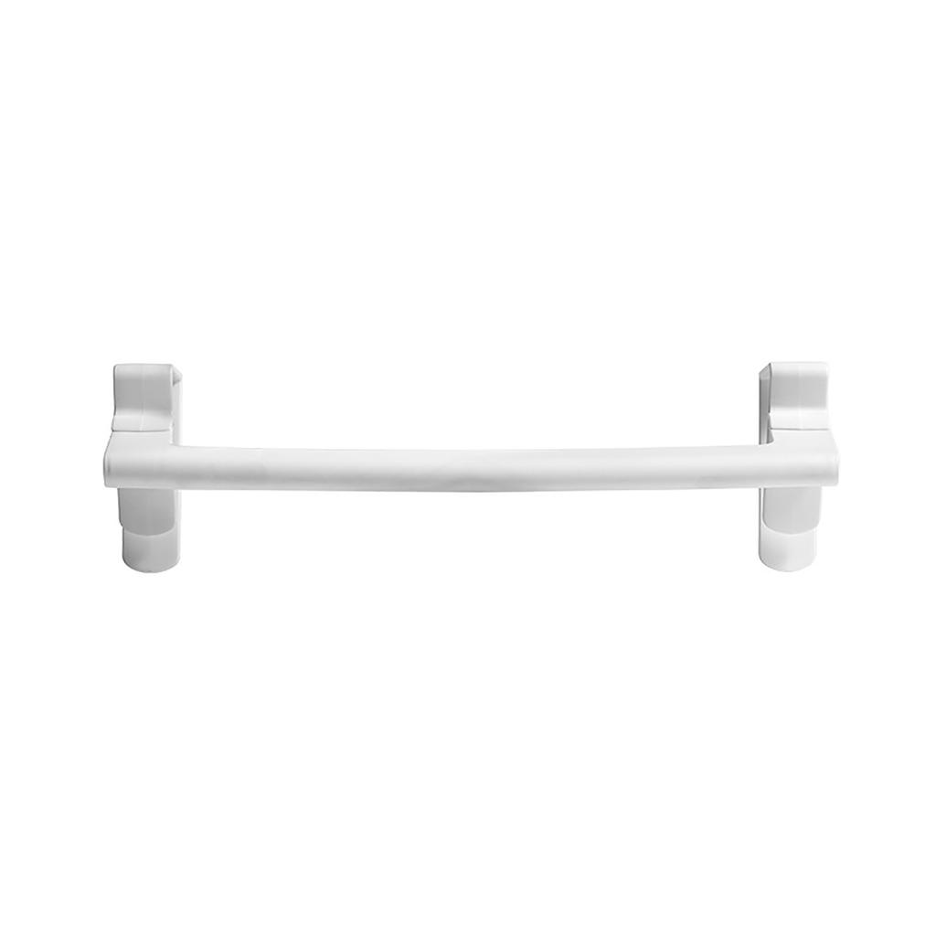 Wall Mounted Towel Rack PP Plastic Space Saving Bath Hand Towel Holder Organizer for Bath Vanity