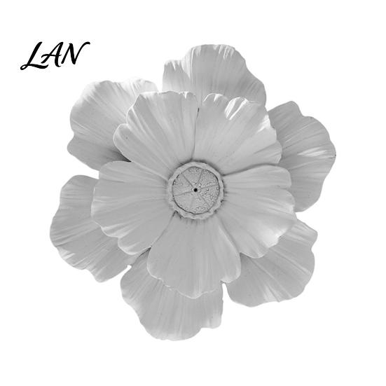 Home Wall Embellishments 3D Resin Flower Decoration, Modern Floral Art Sculpture, Decor Hanging Ornament for Living Room, Home, Office