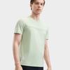 Men's FILA T-Shirts Men's Light Leaf Green Crew Neck Moderate Straight Fit