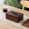 Wooden Bathroom Tissue Box Living Room Household Dining Table Tea Table Paper Extraction Box Walnut