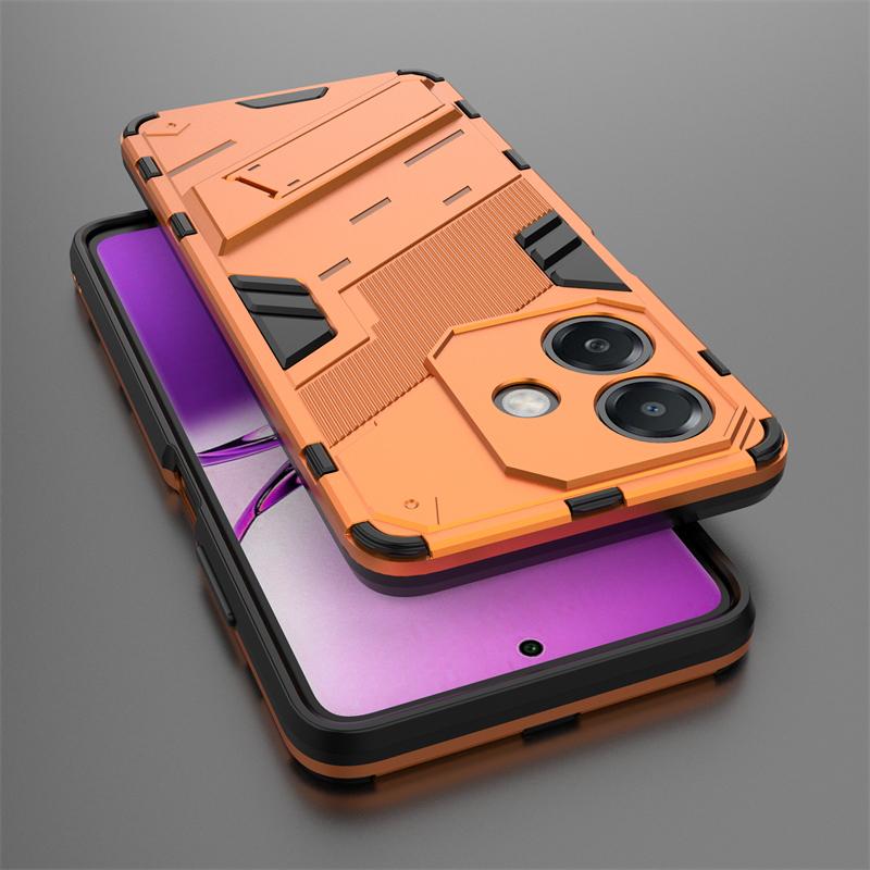Punkowy uchwyt Etui na telefon dla Oppo A3x 5G India Celulares Shell Bumper Wstrząsoodporny Twardy Dla Oppo A3x 5G Funda Para Tylna Pokrywa