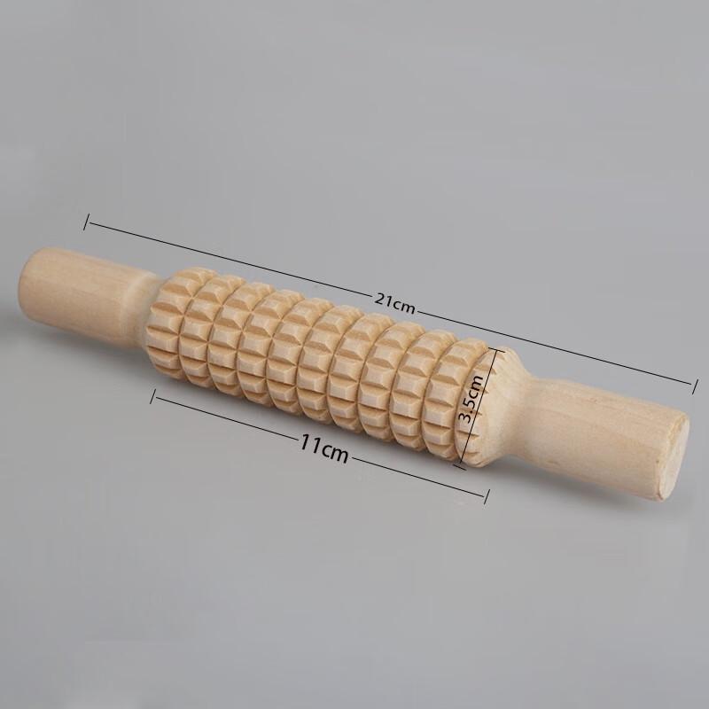 

Текстурированный скалка из массива дерева для гончарной глины