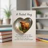 Pocket Hug Highland Cow Keepsake with Motivational Card Miniature Figurine for Halloween Christmas Loved Ones and Friends