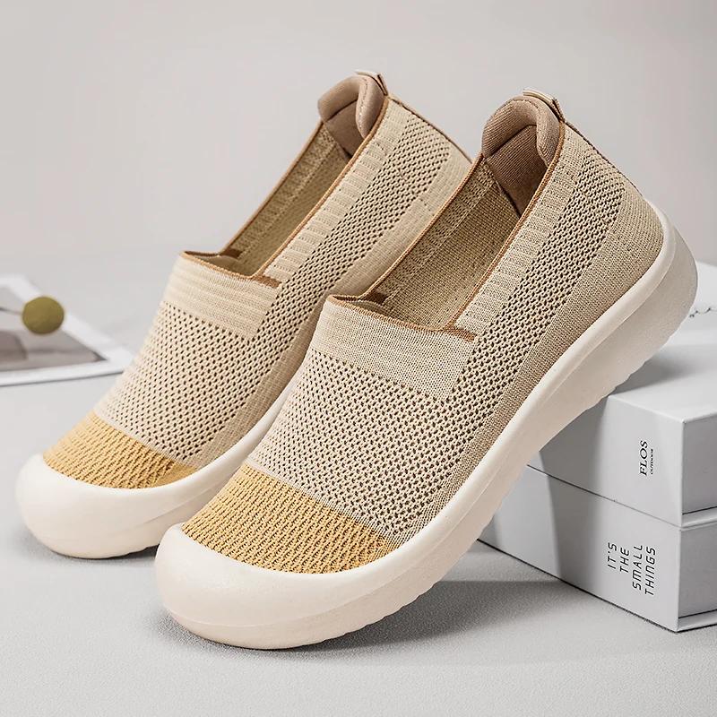 

Fashion Ladies summer casual shoes are breathable soft and comfortable Outdoor walking sports shoes come with 36 хаки
