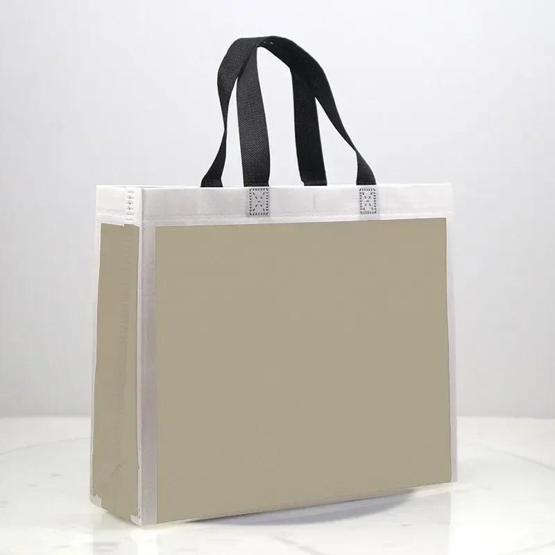 10pcs Coated Non-woven Fabric Bag Clothing Nonwovens Pack Handbag Environmentally Friendly Gift Shopping Packaging Pouch