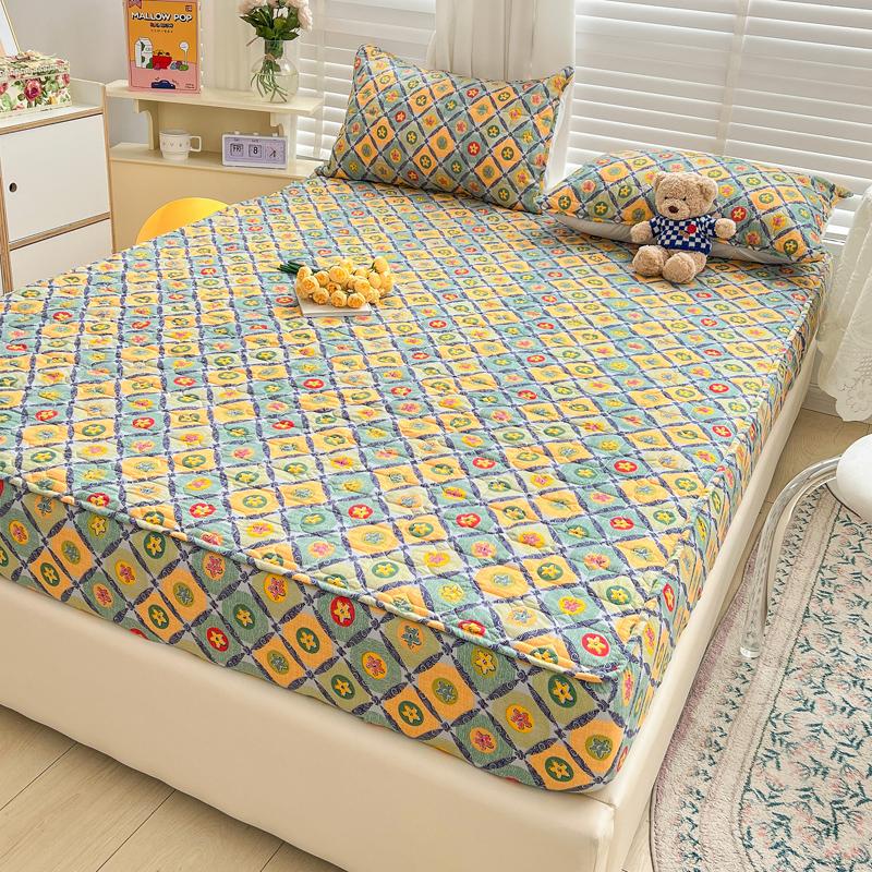 

Наматрасник с эластичной простыней на подкладке 90/120/135/150/180/200см (Без наволочки) 90x200cm