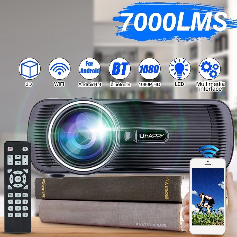 New Mini WIFI 7000 Lumens 1080P HD 3D LED Portable Projector Theater Home Cinema