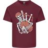 A Skeleton Playing the Bagpipes Unisexs Light Cotton TShirt