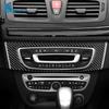 Real Soft Carbon Fiber Sticker For Renault Fluence Megane 3 RS 2009 2010 2011 2012 2013 2014 2015 LHD RHD Car Central Control CD