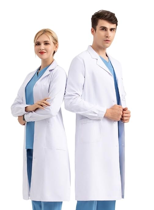 Unisex lab coat, men s lab coat, women s lab coat, men s medical gown, women s medical gown, doctor s coat, lab coat, medical coat for doctors, long s