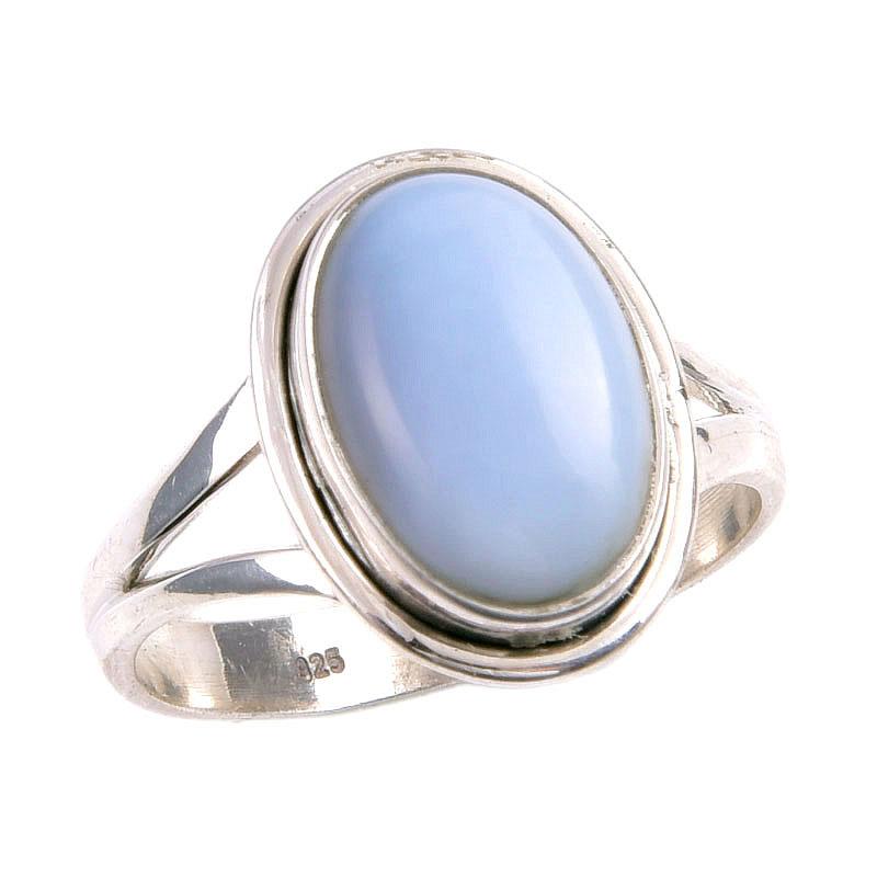 Natural Owyhee Opal Gemstone 925 Solid Sterling Silver Jewelry Ring Size 7 F0f05