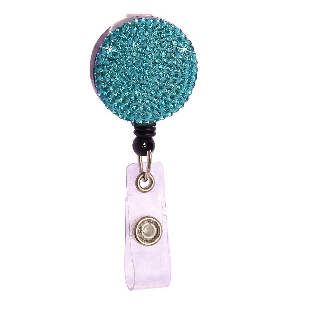 Chest Card Nurse Badge Reel Sparkle Easy Pull Buckle Retractable Badge Holder  Doctor Hospital