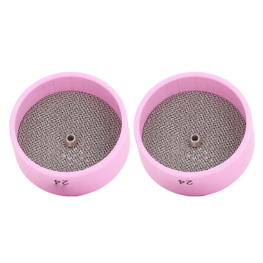 2Pcs TIG Welding Cup 24# Ceramic Nozzle 2.4mm Center Hole Accessory Set Kit for WP9 20 25 17 18 26